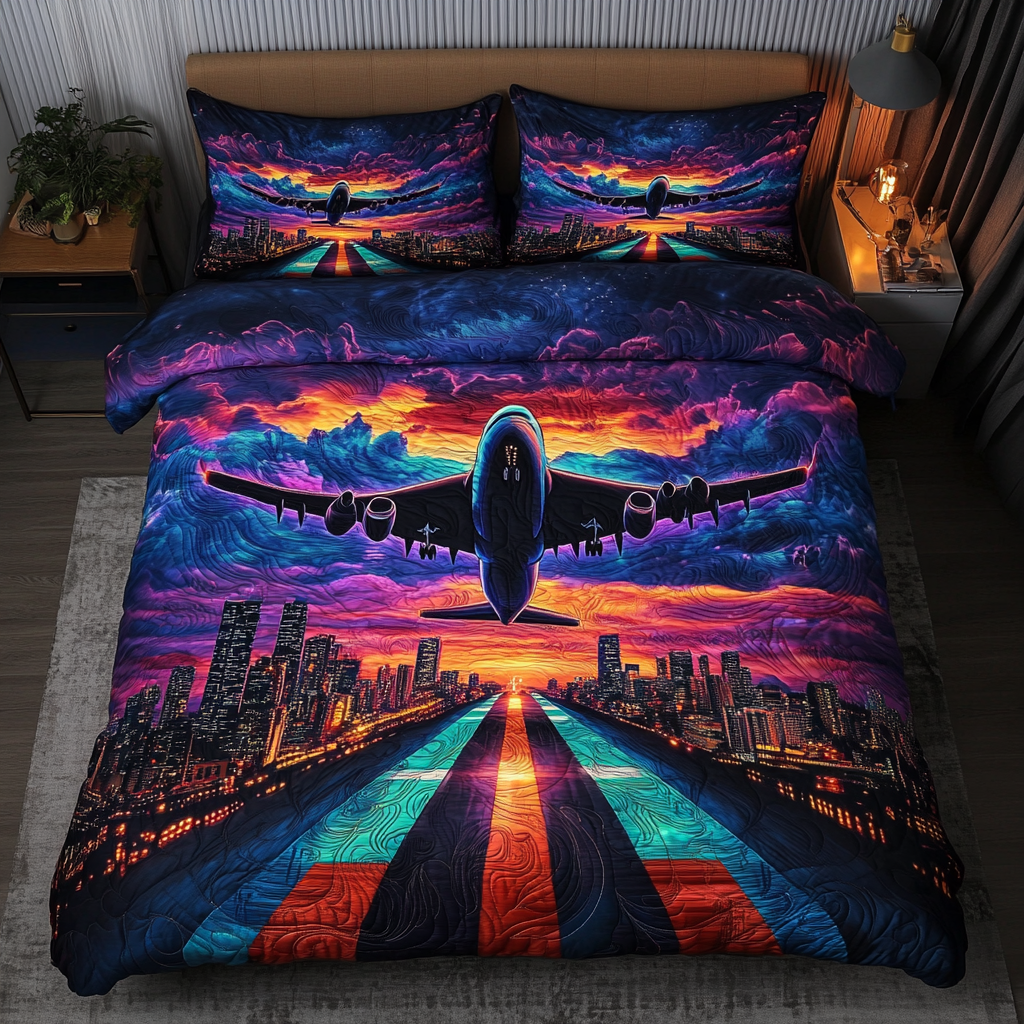 Adventure Airplane Quilted Bedding Set Duvet Cover Bedspreads Christmas Gifts For The Whole Family Adventure Airplane Quilted Bedding Set Duvet Cover Bedspreads Christmas Gifts For The Whole Family