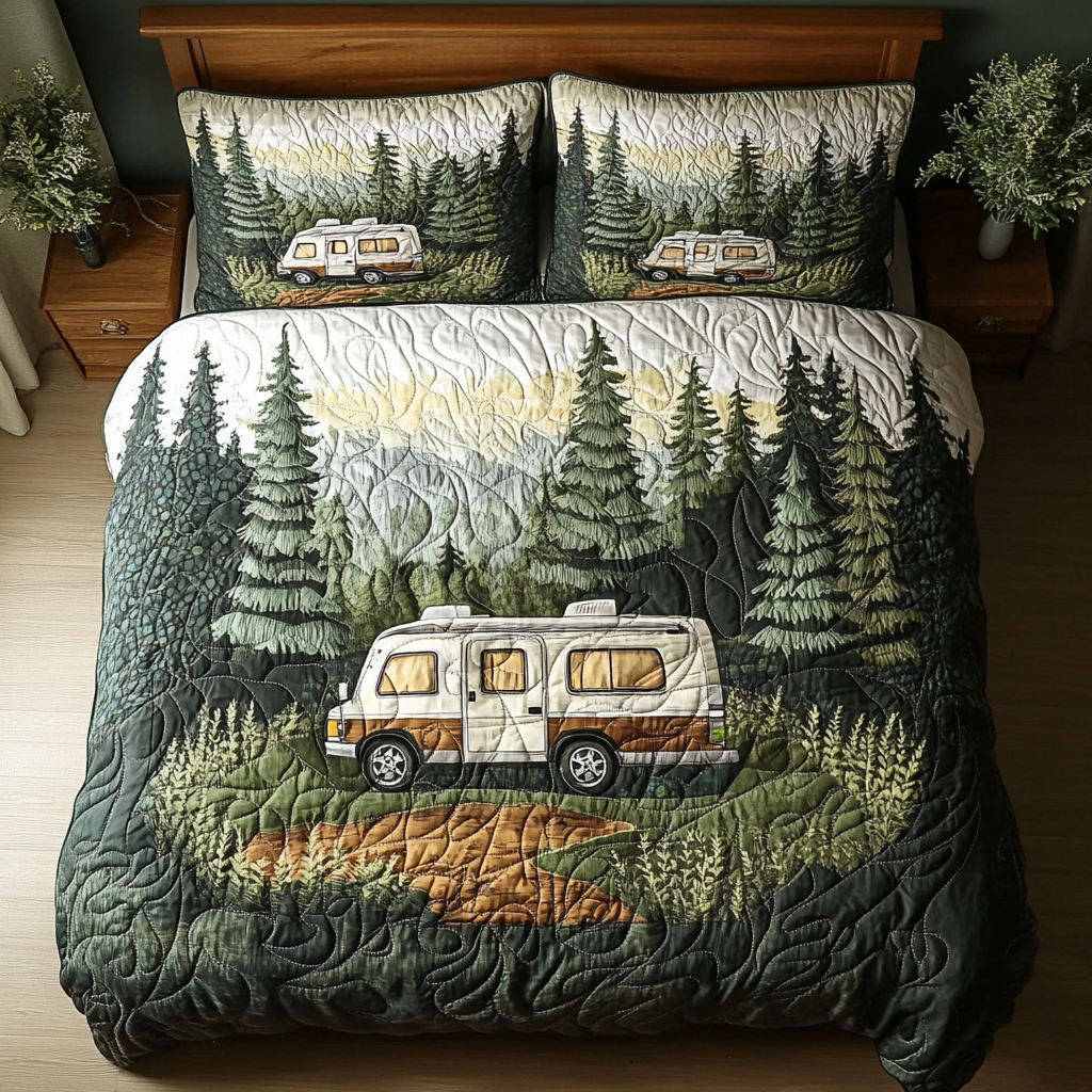 Adventure Bound Quilted Bedding Set Duvet Cover Bedspread Gifts For People Who Like Camping Adventure Bound Quilted Bedding Set Duvet Cover Bedspread Gifts For People Who Like Camping