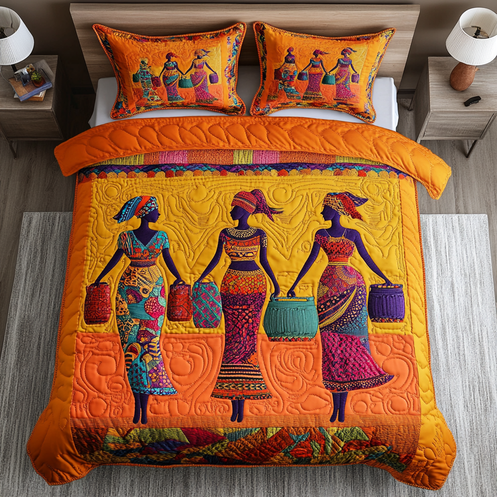 Africa Beauty Quilted Bedding Set Duvet Cover Bedspreads Melanin Black Women Gift Ideas Africa Beauty Quilted Bedding Set Duvet Cover Bedspreads Melanin Black Women Gift Ideas