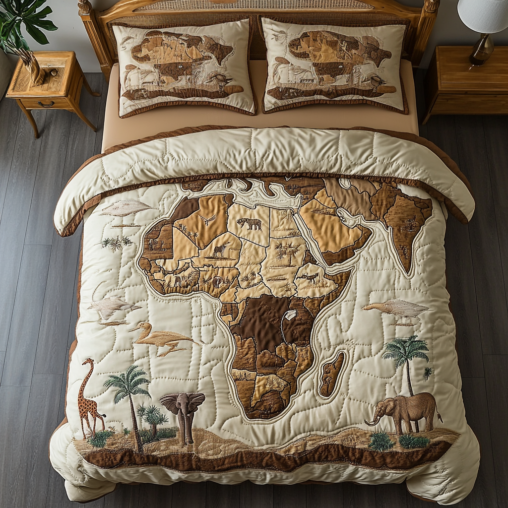 Africa Glow Quilted Bedding Set Duvet Cover Merch African American Gifts For Women Africa Glow Quilted Bedding Set Duvet Cover Merch African American Gifts For Women