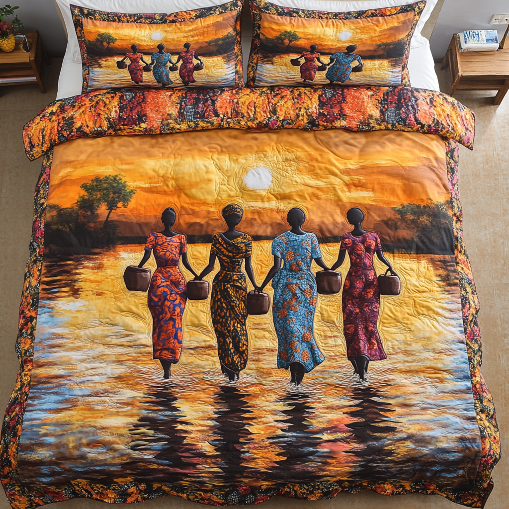African Spirit Quilted Bedding Set Duvet Cover Bedspreads African American Gifts For Her African Spirit Quilted Bedding Set Duvet Cover Bedspreads African American Gifts For Her