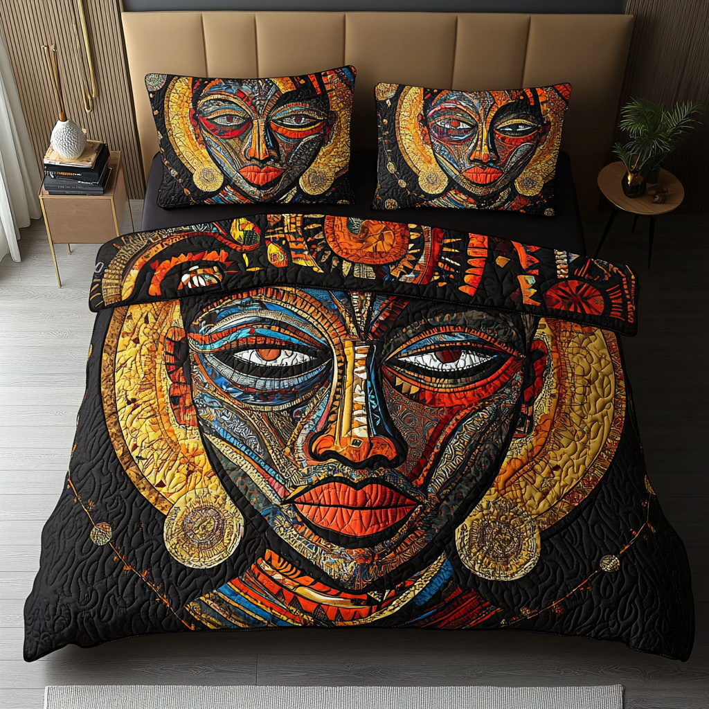 Afro Essence Quilted Bedding Set Duvet Cover Bedspreads Native American Gifts For Men Women Afro Essence Quilted Bedding Set Duvet Cover Bedspreads Native American Gifts For Men Women