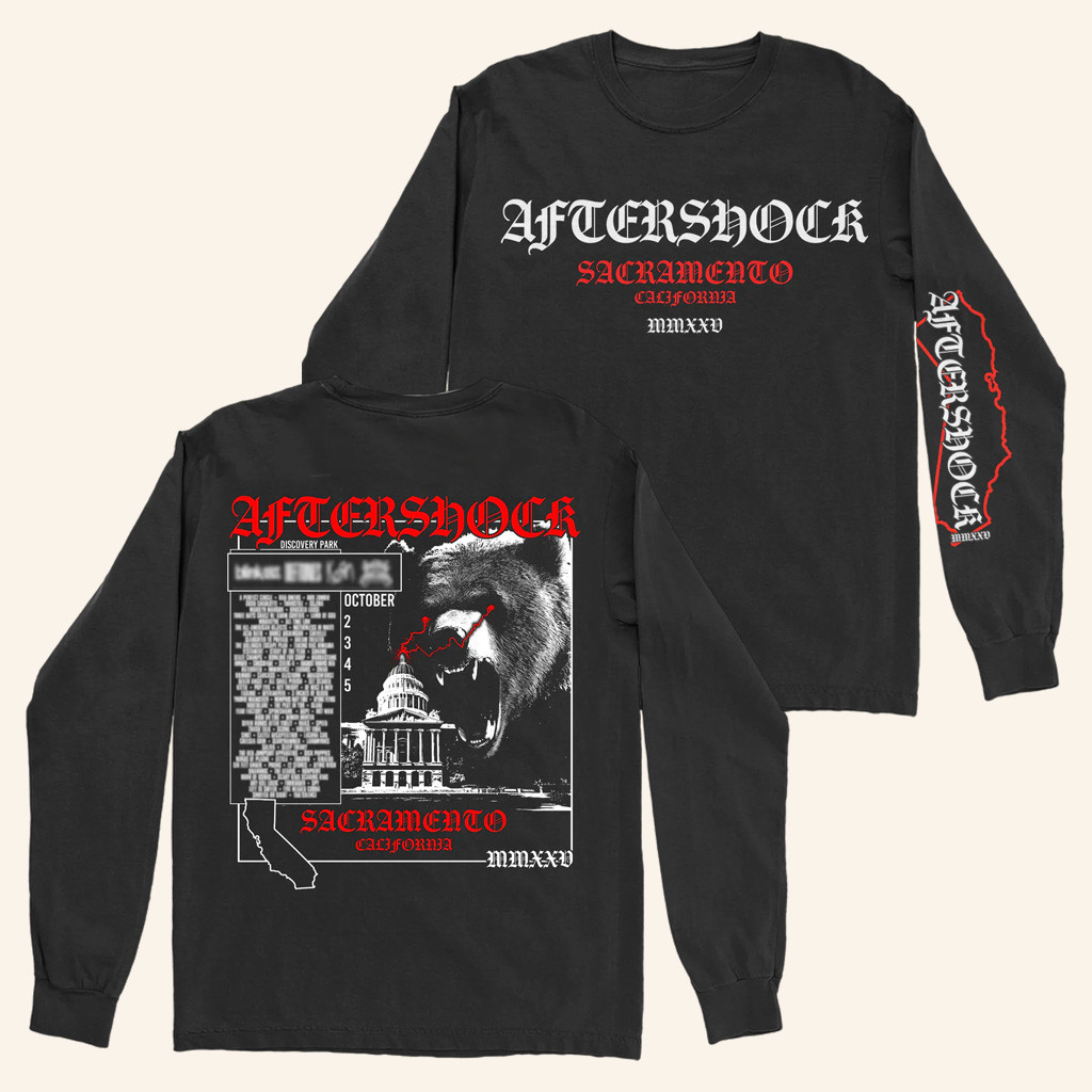Aftershock Merch Seeing Red The Bear Long Sleeve Shirt Gifts For Music Fans Aftershock Merch Seeing Red The Bear Long Sleeve Shirt Gifts For Music Fans