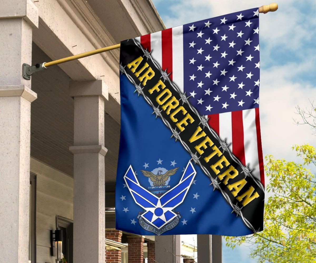Air Force Veteran Flag With American Flag Proud Veteran Patriot Merch Air Force Veteran Flag With American Flag Proud Veteran Patriot Merch