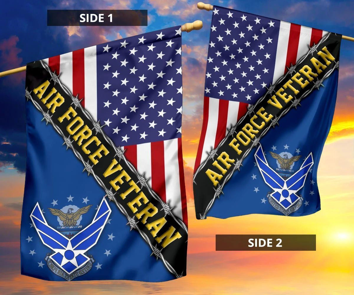 Air Force Veteran Flag With American Flag Proud Veteran Patriot Merch Air Force Veteran Flag With American Flag Proud Veteran Patriot Merch