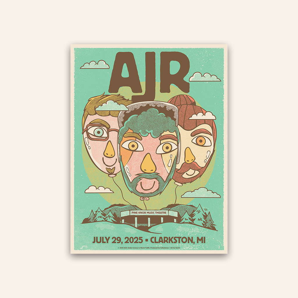 AJR Merch Clarkston July 29 2025 Tour Poster Best Gifts For Music Lovers
