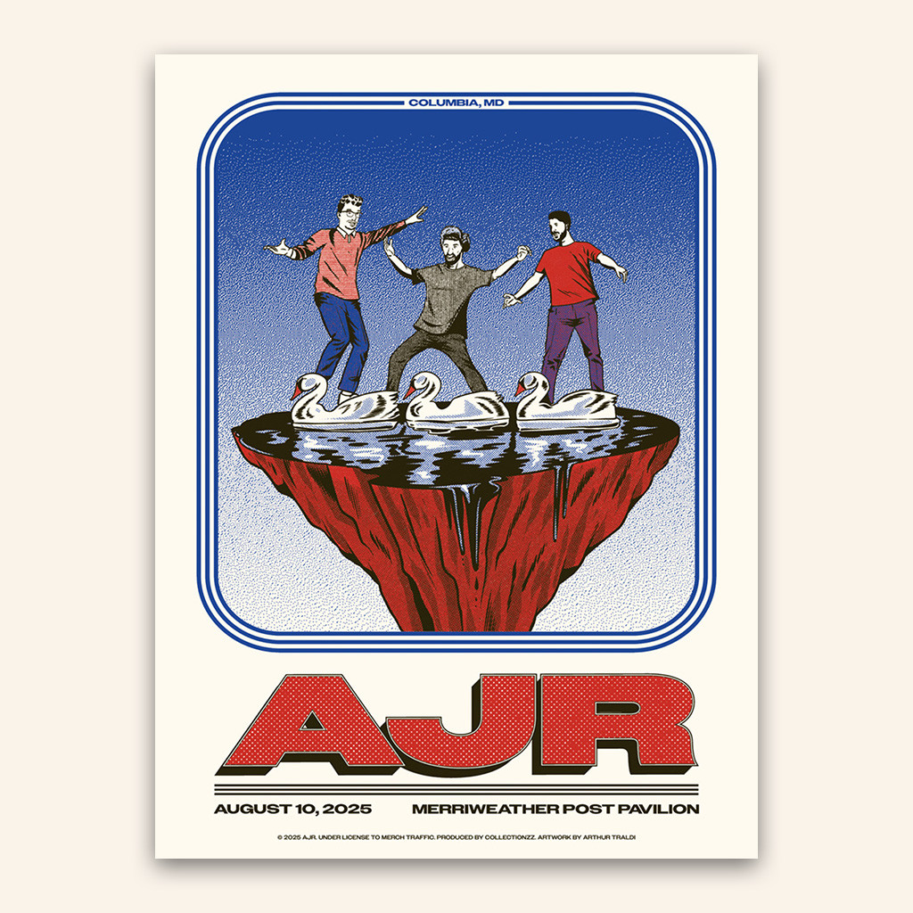 AJR Merch Columbia August 10 2025 Tour Poster Music Lover Gift Ideas For Him