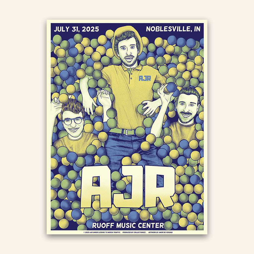 AJR Merch Noblesville July 31 2025 Tour Poster Music Related Gifts For Guys