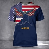 Alaska State Flag Eagle American Flag Patriotic Decorations Outdoor Alaska State Flag Eagle American Flag Patriotic Decorations Outdoor