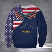 Alaska State Flag Eagle American Flag Patriotic Decorations Outdoor Alaska State Flag Eagle American Flag Patriotic Decorations Outdoor