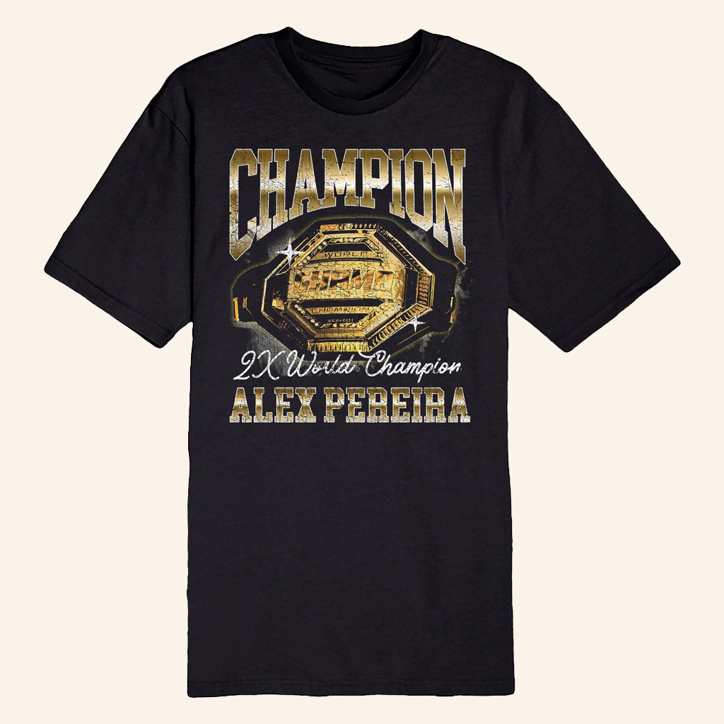 Alex Pereira Merch 2X World Champion T-Shirt Christmas Gift For Brother