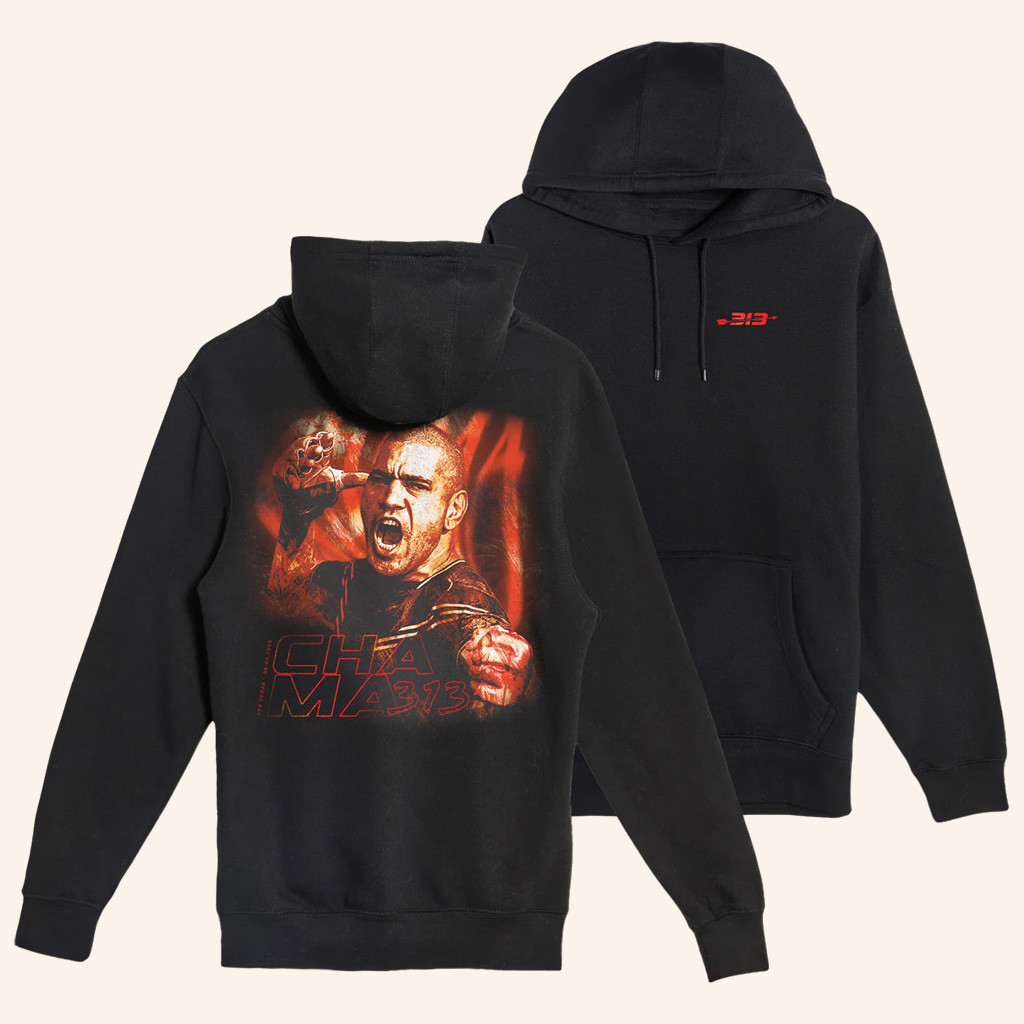 Alex Pereira Merch Chama 313 Black Hoodie Christmas Gifts For Boyfriend Alex Pereira Merch Chama 313 Black Hoodie Christmas Gifts For Boyfriend