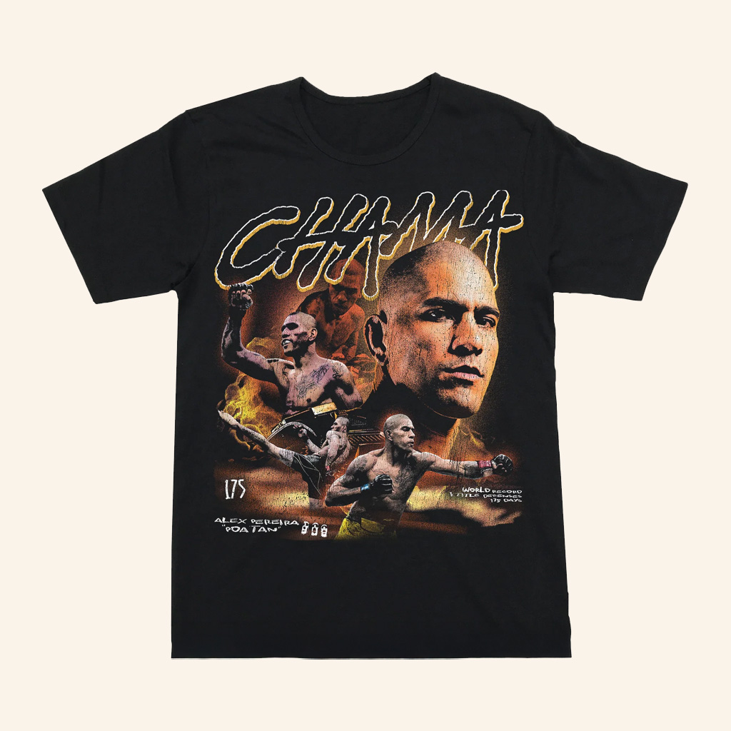 Alex Pereira Merch Chama World Record T-Shirt Christmas Presents For Men Alex Pereira Merch Chama World Record T-Shirt Christmas Presents For Men