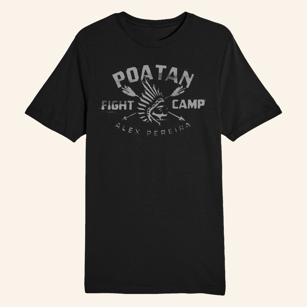 Alex Pereira Merch Poatan Fight Camp Black T-Shirt Unique Gift For Him Alex Pereira Merch Poatan Fight Camp Black T-Shirt Unique Gift For Him