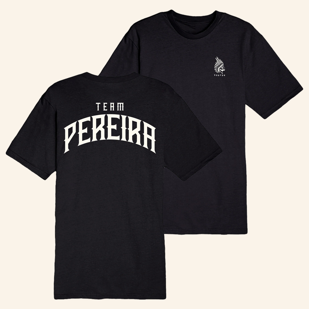 Alex Pereira Merch Poatan Team Pereira Black T-Shirt Gift Ideas For Boyfriend Alex Pereira Merch Poatan Team Pereira Black T-Shirt Gift Ideas For Boyfriend