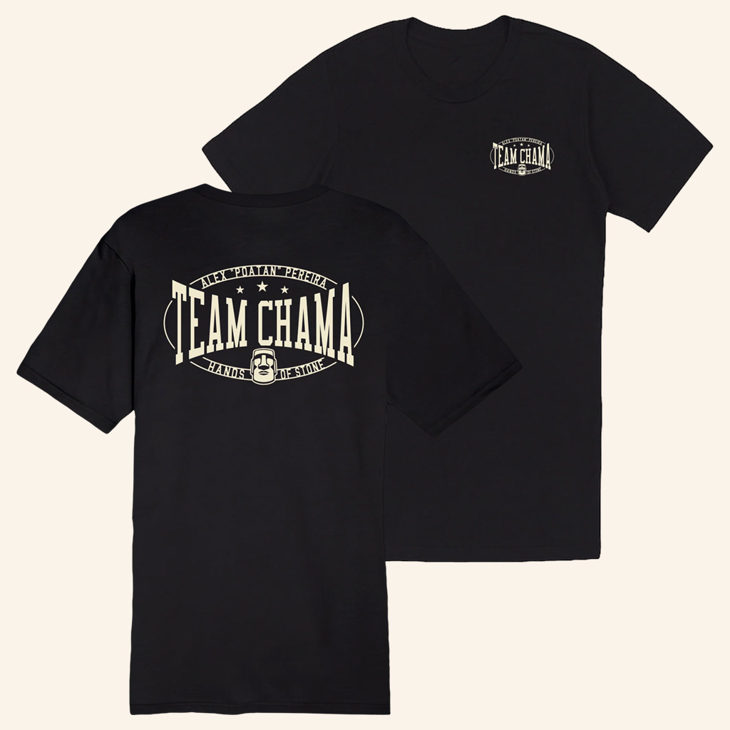 Alex Pereira Merch Team Chama Hands Of Stone Poatan Black T-Shirt Gift For Brother