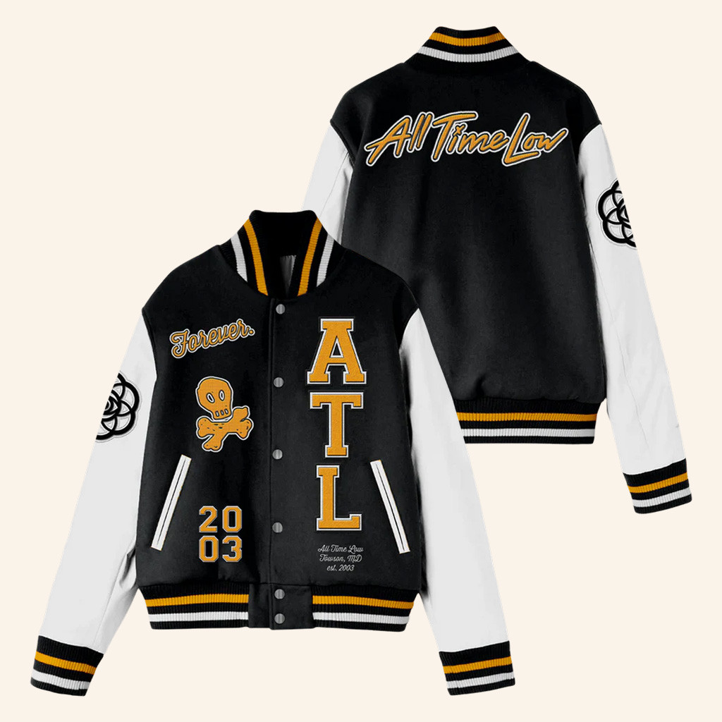 All Time Low Merch Forever Varsity Jacket Unique Gift For Boyfriend All Time Low Merch Forever Varsity Jacket Unique Gift For Boyfriend