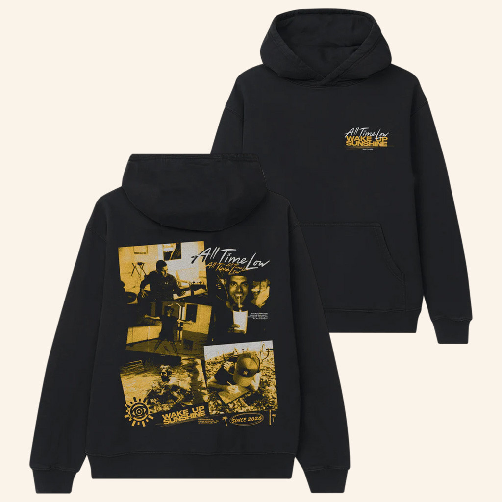 All Time Low Merch Wake Up Sunshine Collage Hoodie Music Related Gifts For Guys All Time Low Merch Wake Up Sunshine Collage Hoodie Music Related Gifts For Guys