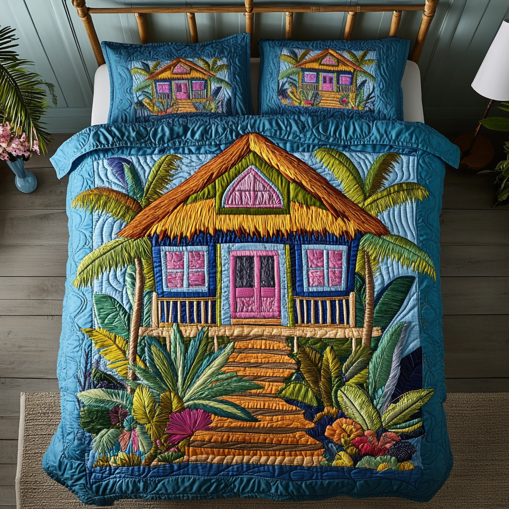 Aloha Home Quilted Bedding Set Duvet Cover Bed Sheet Set Beach Lovers Gift Basket Aloha Home Quilted Bedding Set Duvet Cover Bed Sheet Set Beach Lovers Gift Basket
