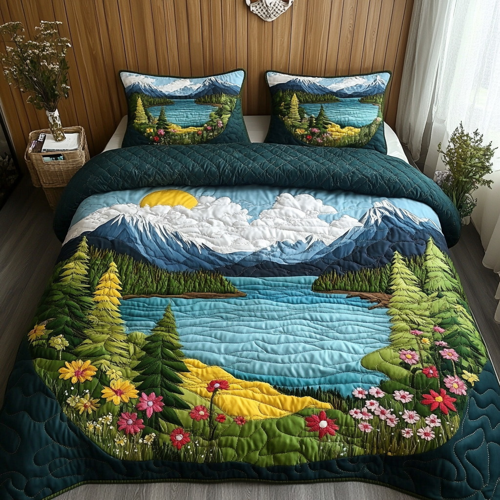Alpine Dream Quilted Bedding Set Duvet Cover Bed Sheet Set Gifts For Forestry Majors Alpine Dream Quilted Bedding Set Duvet Cover Bed Sheet Set Gifts For Forestry Majors