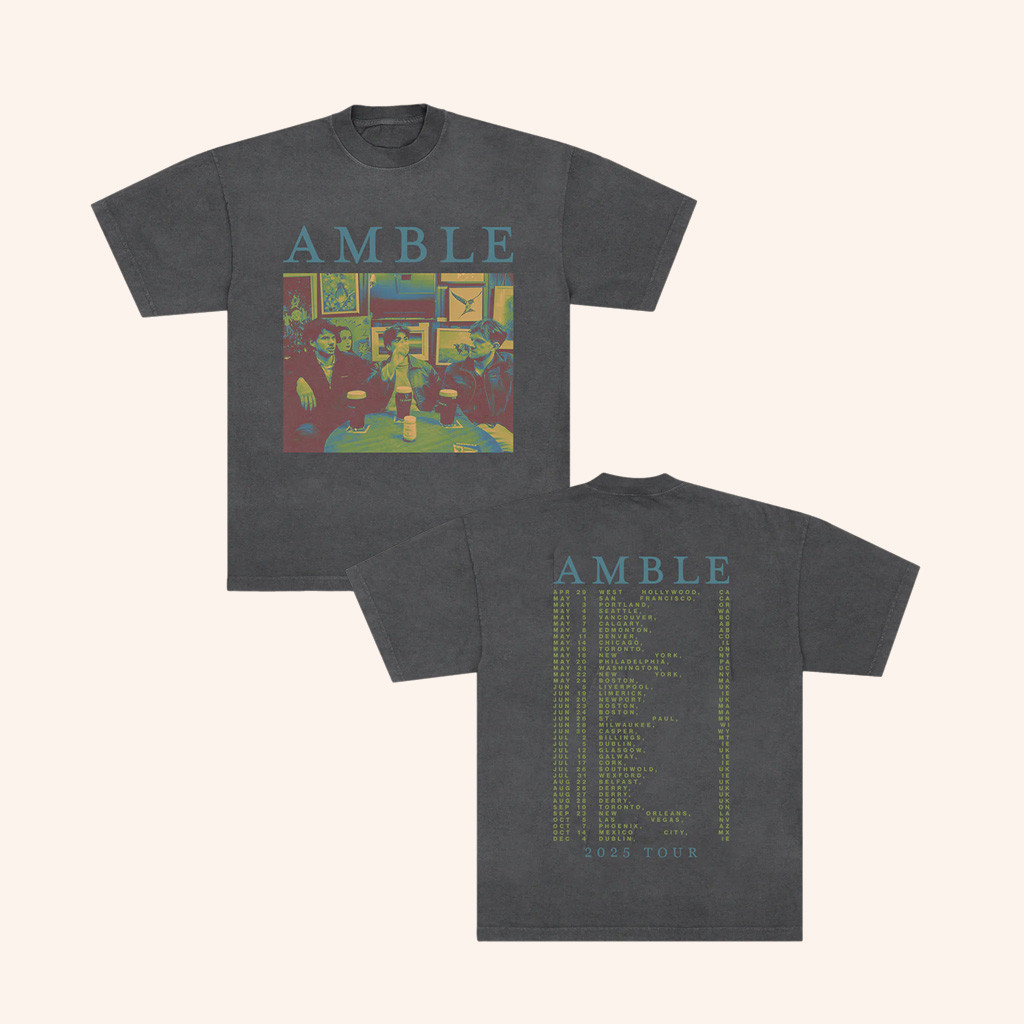 Amble Merch Amble 2025 Pub Tour T-Shirt Music Related Gifts For Guys Amble Merch Amble 2025 Pub Tour T-Shirt Music Related Gifts For Guys