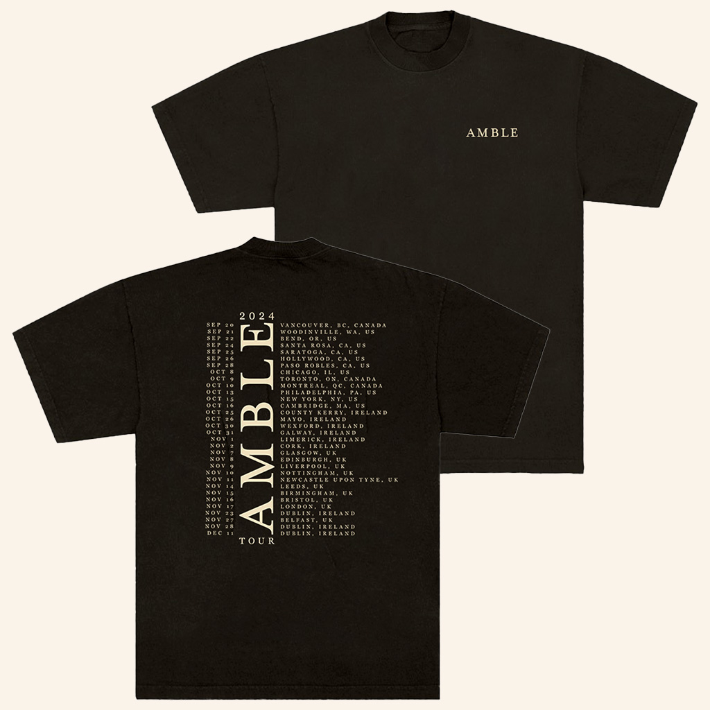 Amble Merch Amble Tour 2024 T-Shirt Music Lover Gift Ideas For Him Amble Merch Amble Tour 2024 T-Shirt Music Lover Gift Ideas For Him