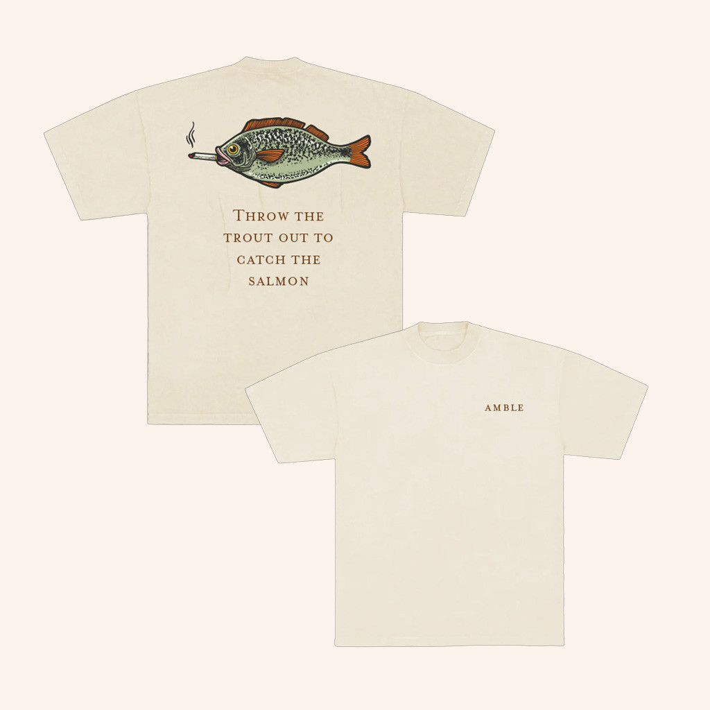 Amble Merch Smoking Fish Catch The Salmon T-Shirt Christmas Gift Ideas For Him Amble Merch Smoking Fish Catch The Salmon T-Shirt Christmas Gift Ideas For Him