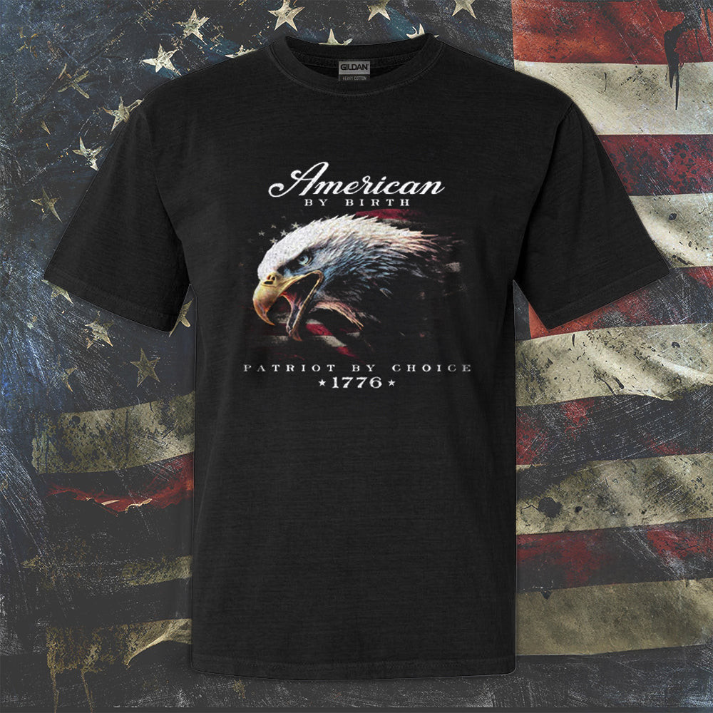American By Birth Patriot By Choice Shirt US Eagle Patriotic T-Shirt Gifts For Husband American By Birth Patriot By Choice Shirt US Eagle Patriotic T-Shirt Gifts For Husband
