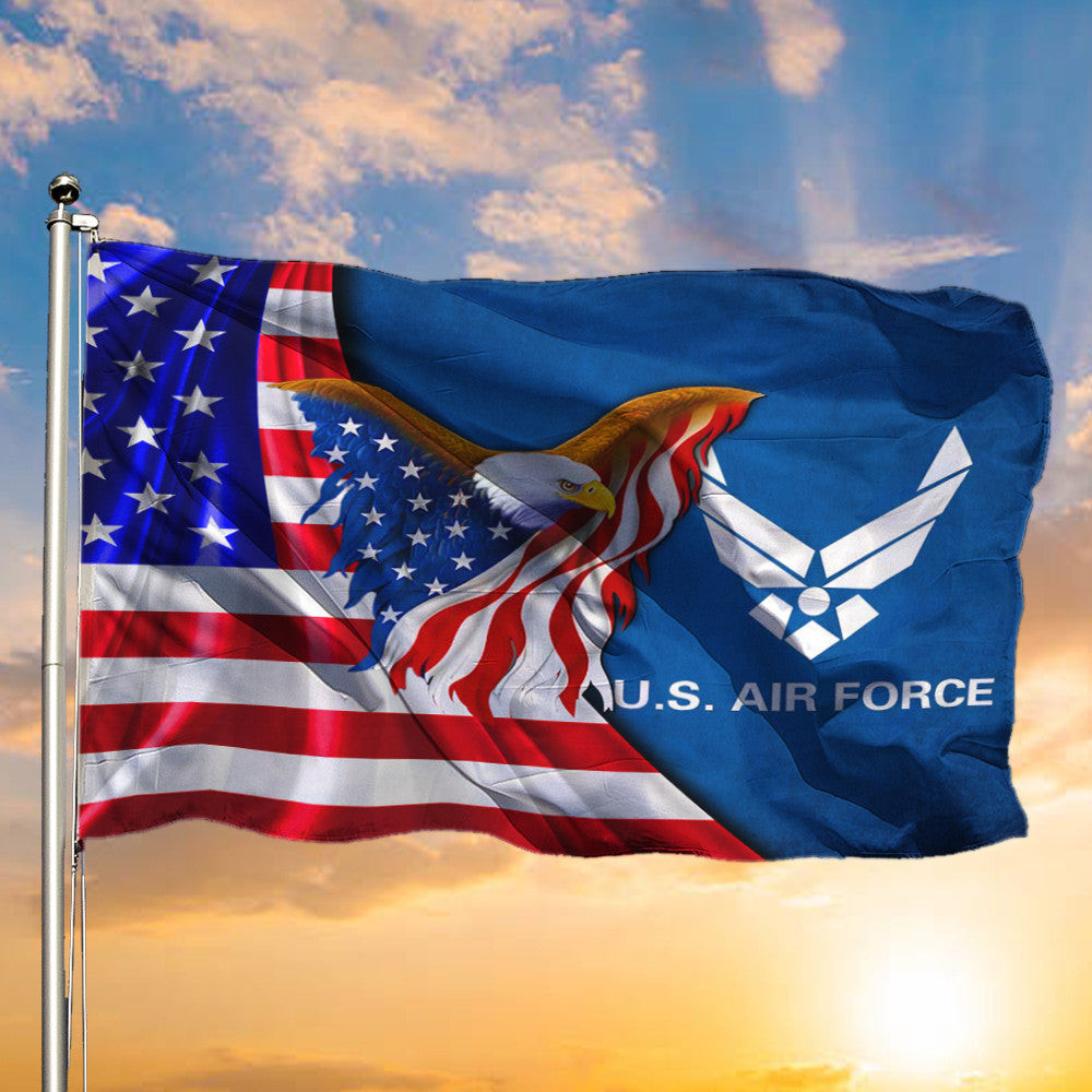 American Eagle Air Force Flag US Military Patriotic Flags For Sale USAF Emblem American Eagle Air Force Flag US Military Patriotic Flags For Sale USAF Emblem