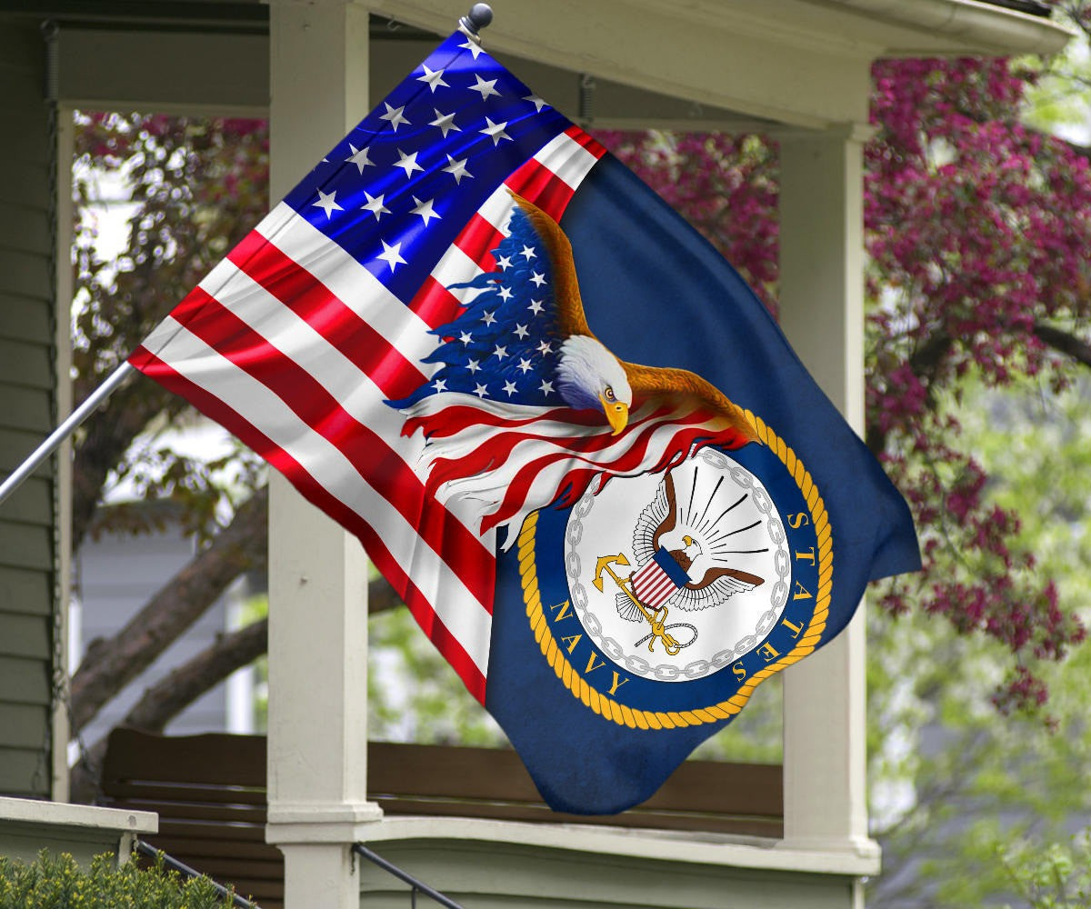 American Eagle United States Navy Flag US Military Patriotic Flags For Sale USN Emblem American Eagle United States Navy Flag US Military Patriotic Flags For Sale USN Emblem
