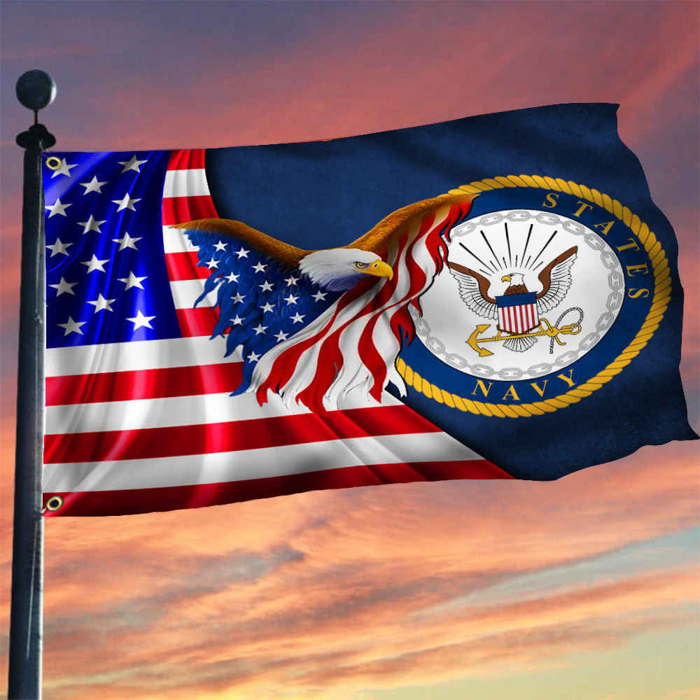 American Eagle United States Navy Flag US Military Patriotic Flags For Sale USN Emblem American Eagle United States Navy Flag US Military Patriotic Flags For Sale USN Emblem