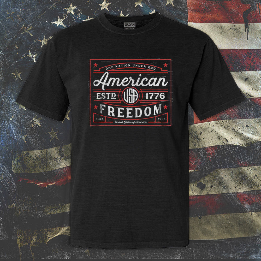 American Freedom Shirt One Nation Under God T-Shirt Patriotic Gifts For Him American Freedom Shirt One Nation Under God T-Shirt Patriotic Gifts For Him