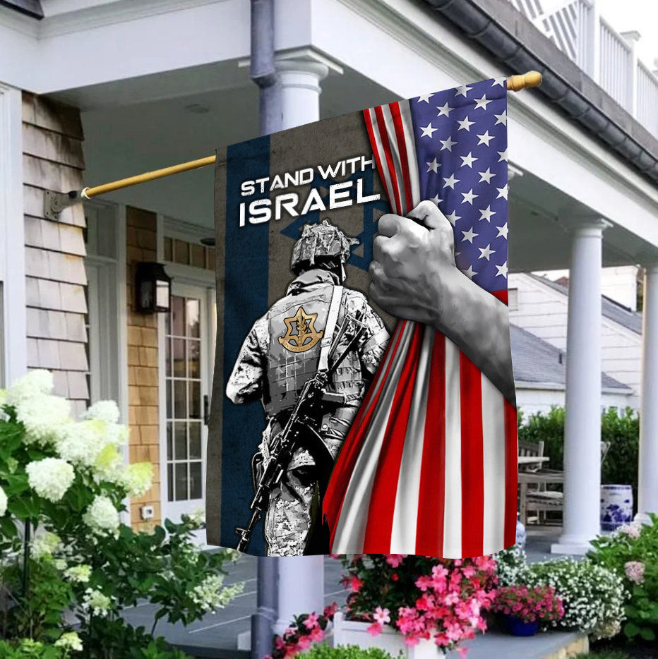 American I Stand With Israel Flag Israeli Military Flag IDF Merch For Israel Supporters American I Stand With Israel Flag Israeli Military Flag IDF Merch For Israel Supporters