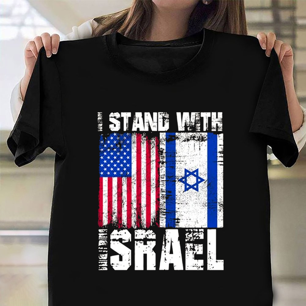 American I Stand with Israel T-Shirt Support Israel Shirt Vintage Old Israeli Merchandise American I Stand with Israel T-Shirt Support Israel Shirt Vintage Old Israeli Merchandise