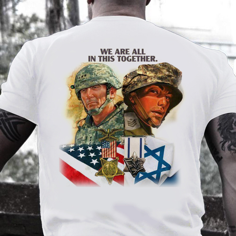 American I Stand With Israel T-Shirt We Are All In This Together Shirt For Israel Supporters American I Stand With Israel T-Shirt We Are All In This Together Shirt For Israel Supporters