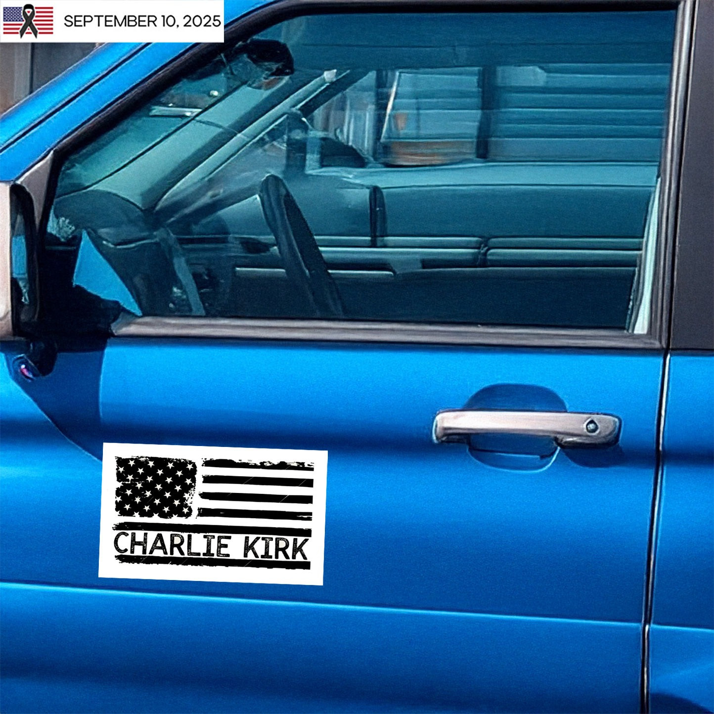 American Patriot Charlie Kirk Memorial Car Magnet Stickers American Patriot Charlie Kirk Memorial Car Magnet Stickers