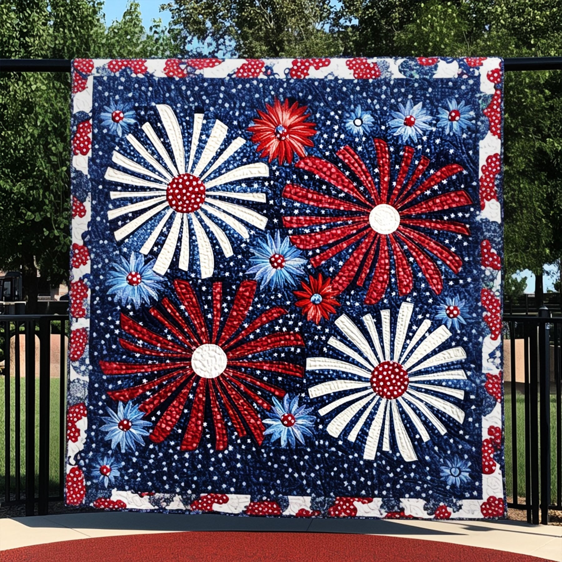 American Sparkle Quilted Blanket Cute Colorful Blanket 4Th Of July Employee Gifts American Sparkle Quilted Blanket Cute Colorful Blanket 4Th Of July Employee Gifts