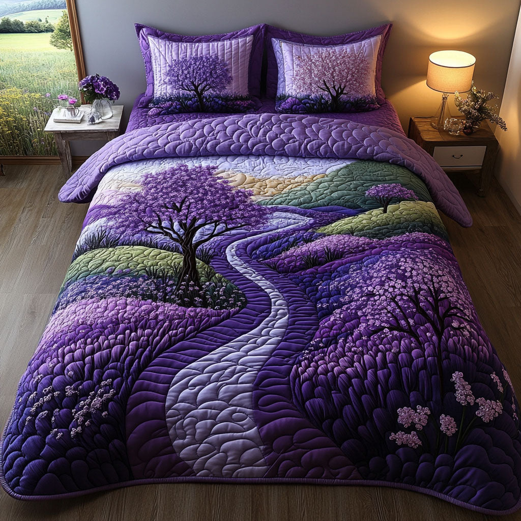 Amethyst Ridge Quilted Bedding Set Duvet Cover Bedspreads Gifts For Flower Enthusiasts Amethyst Ridge Quilted Bedding Set Duvet Cover Bedspreads Gifts For Flower Enthusiasts