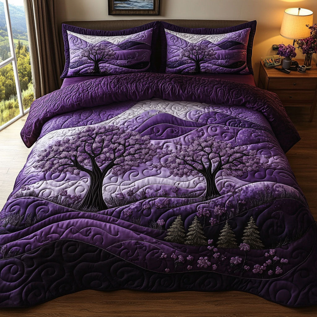 Amethyst Valley Quilted Bedding Set Duvet Cover Bedspreads Gifts For The Flower Lover Amethyst Valley Quilted Bedding Set Duvet Cover Bedspreads Gifts For The Flower Lover