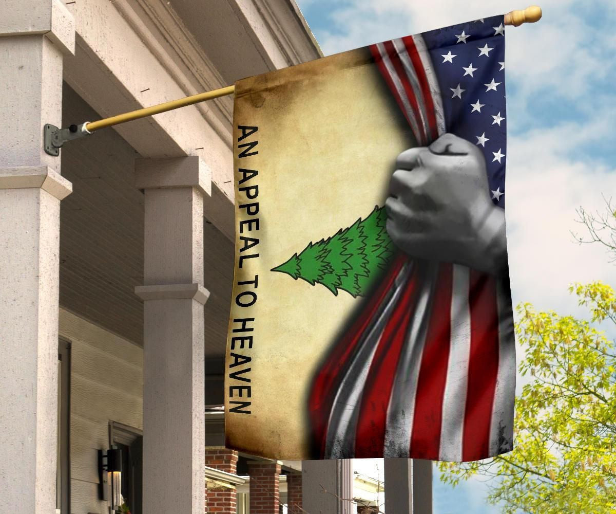 An Appeal To Heaven Flag Made In USA American Flag Vintage Patriotic Pin Tree U.S Revolution An Appeal To Heaven Flag Made In USA American Flag Vintage Patriotic Pin Tree U.S Revolution