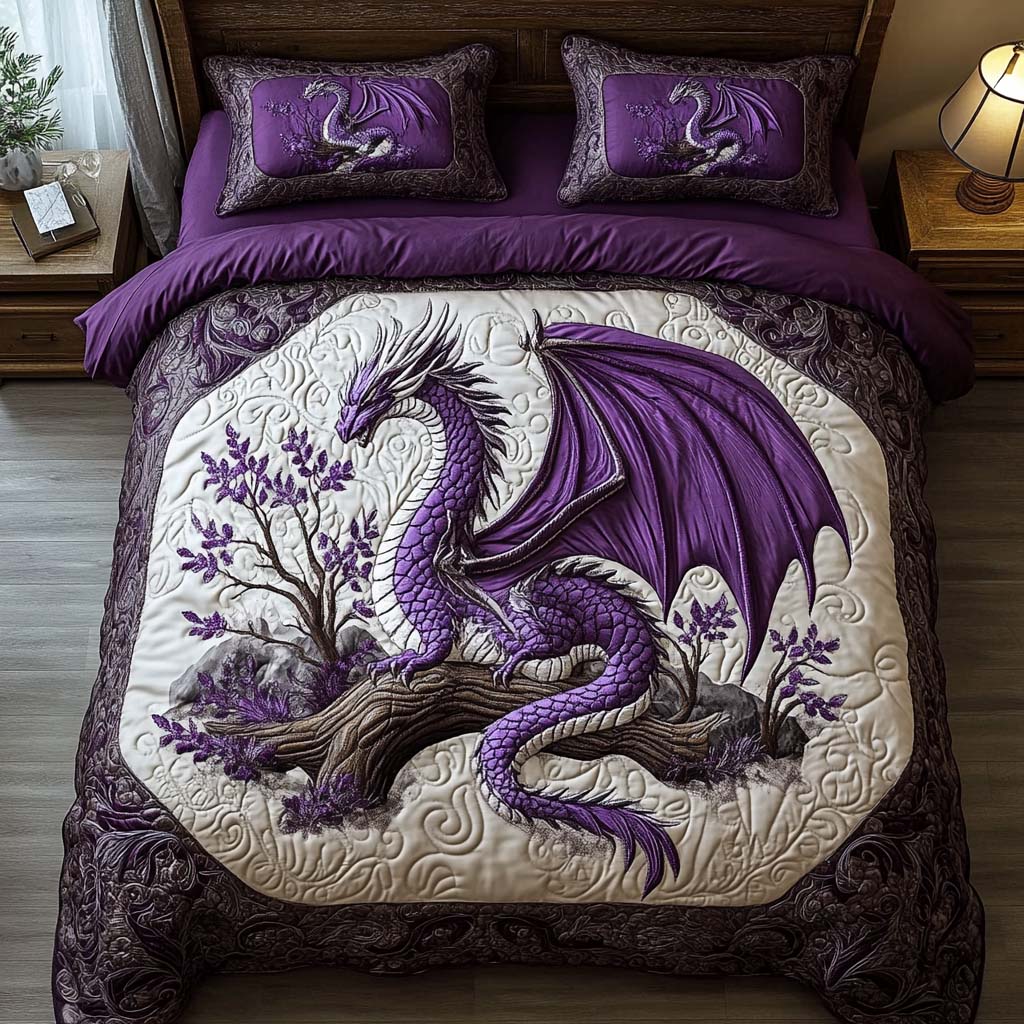 Ancient Roar Quilted Bedding Set Duvet Cover Bed Sheet Set Items Stuff For DragonLovers Ancient Roar Quilted Bedding Set Duvet Cover Bed Sheet Set Items Stuff For DragonLovers