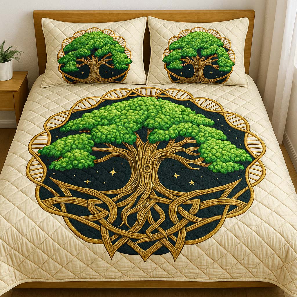 Ancient Roots Quilted Bedding Set Duvet Cover Merch Tree Of Life Gifts For Her Ancient Roots Quilted Bedding Set Duvet Cover Merch Tree Of Life Gifts For Her