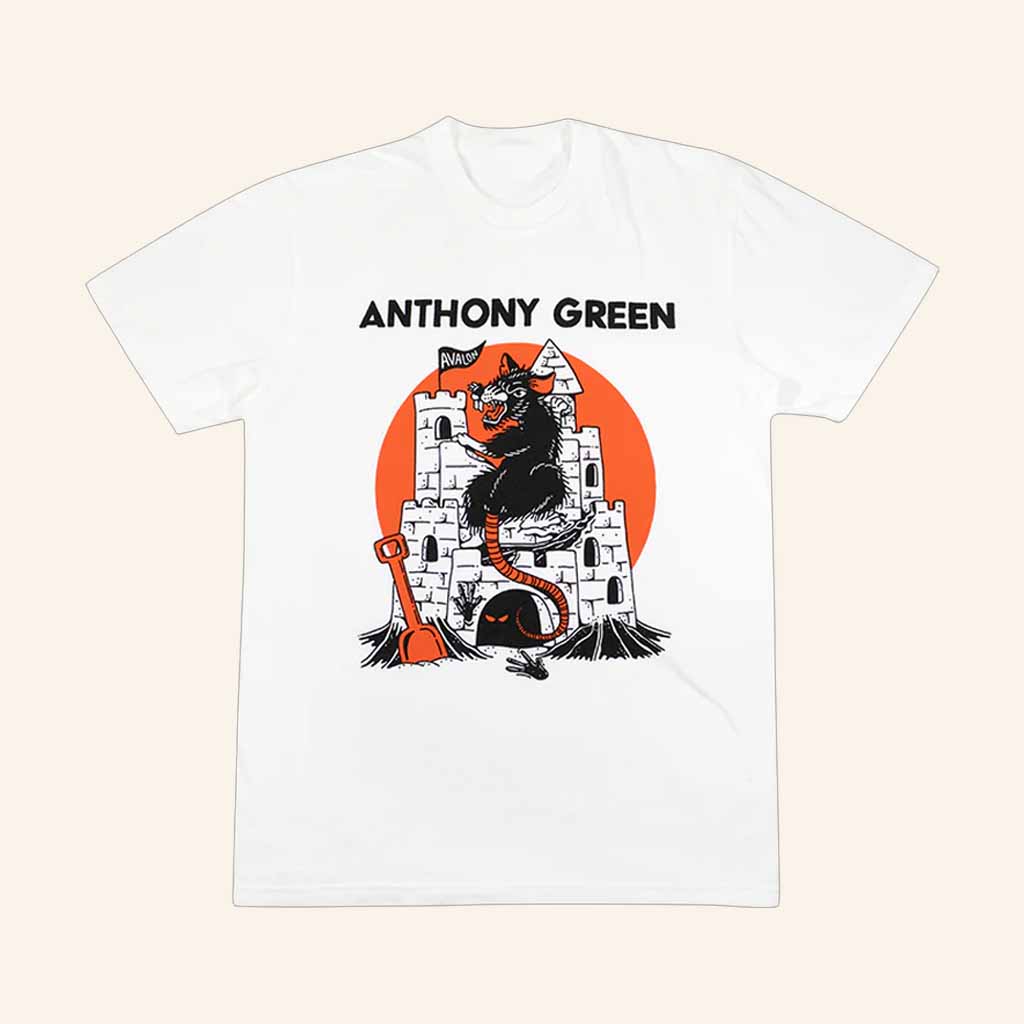 Anthony Green Merch Avalon White T-Shirt Music Related Gifts For Guys Anthony Green Merch Avalon White T-Shirt Music Related Gifts For Guys
