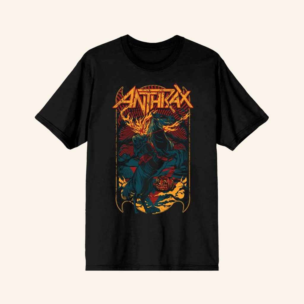 Anthrax Merch Headless Horseman T-Shirt Halloween Gift Ideas For Adults Anthrax Merch Headless Horseman T-Shirt Halloween Gift Ideas For Adults