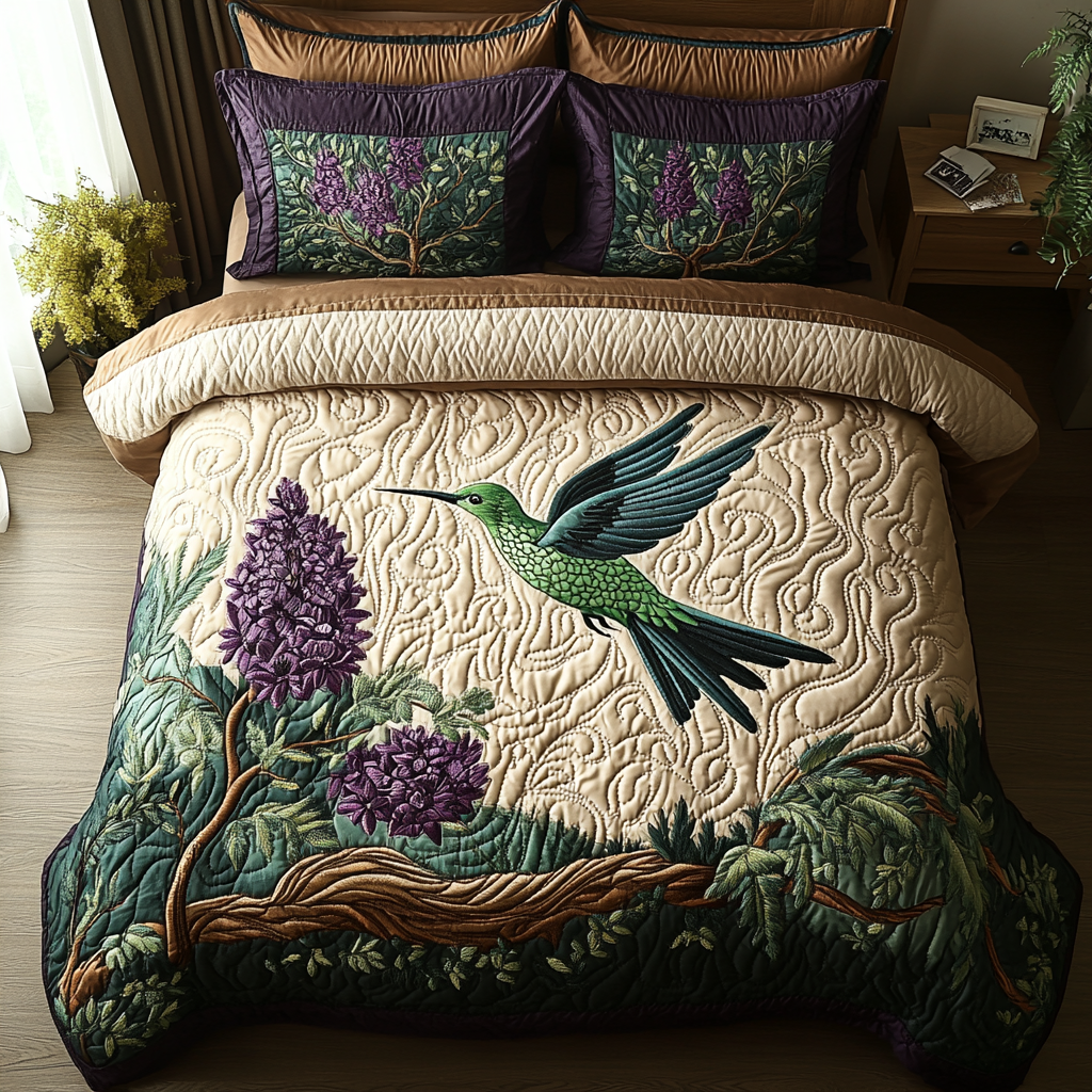 Antique Hummingbird Quilted Bedding Set Duvet Cover Bedspreads Gifts For Hummingbird Watchers Antique Hummingbird Quilted Bedding Set Duvet Cover Bedspreads Gifts For Hummingbird Watchers