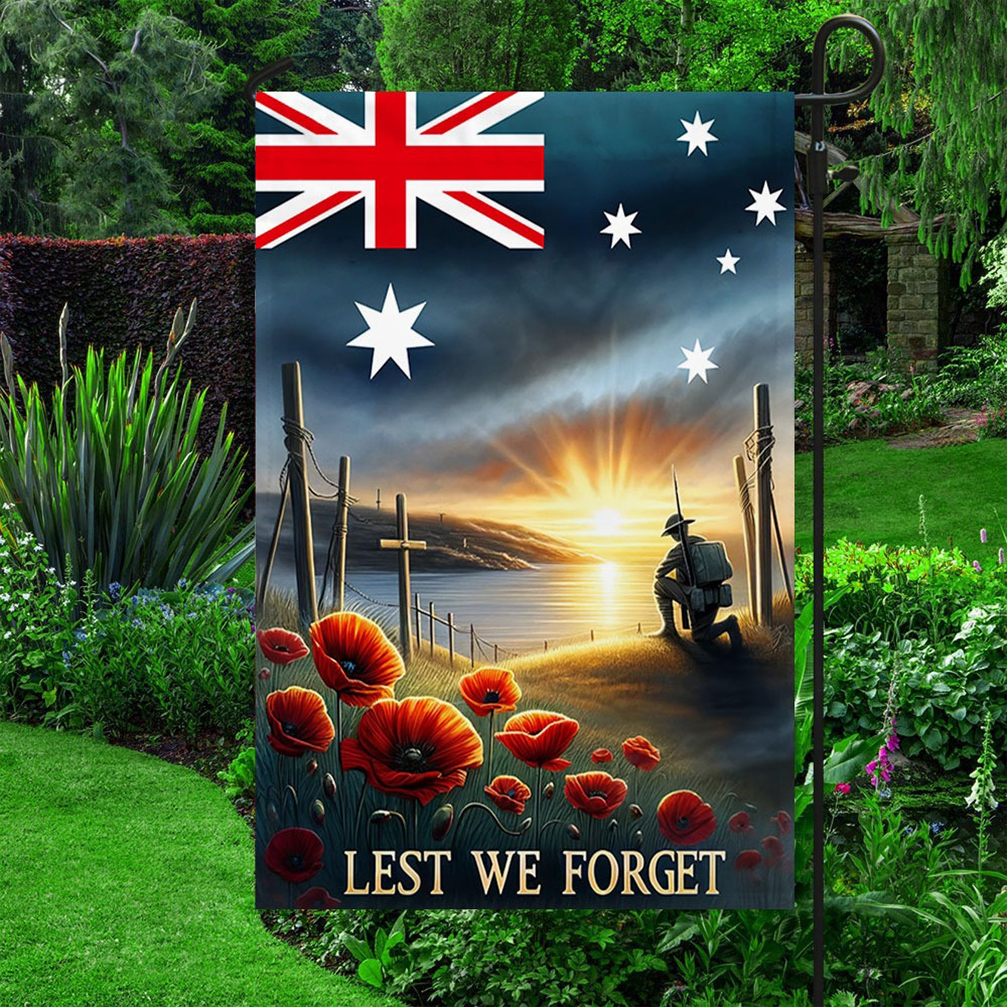 Anzac Day Australian Veteran Lest We Forget Flag Memorial Aussie Veteran Flag Gifts Anzac Day Australian Veteran Lest We Forget Flag Memorial Aussie Veteran Flag Gifts