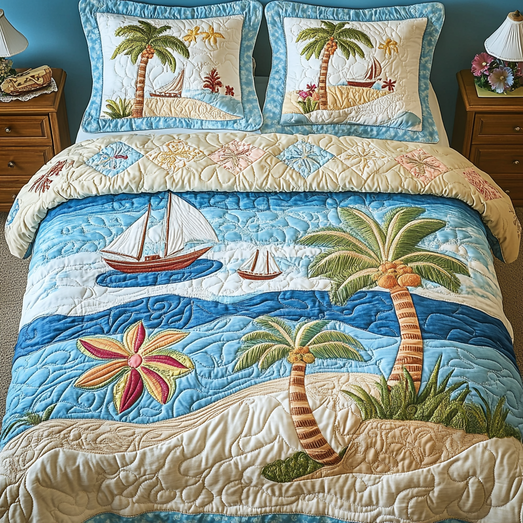 Aqua Dream Quilted Bedding Set Duvet Cover Bedspreads Beach Related Gift Ideas Aqua Dream Quilted Bedding Set Duvet Cover Bedspreads Beach Related Gift Ideas