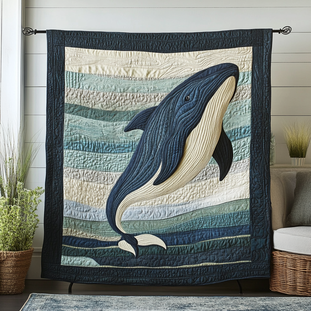 Aqua Drifter Quilted Blanket Cute Colorful Blanket Christmas Whale Gifts For Her Aqua Drifter Quilted Blanket Cute Colorful Blanket Christmas Whale Gifts For Her
