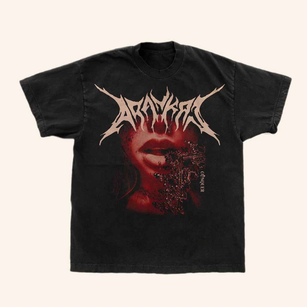 Arankai Merch Conquer Metal Photo T-Shirt Cool Gifts For Music Lovers Arankai Merch Conquer Metal Photo T-Shirt Cool Gifts For Music Lovers