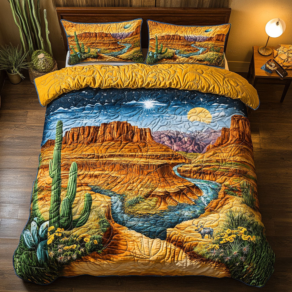 Arizona Dawn Quilted Bedding Set Duvet Cover Bed Sheet Set Cactus Themed Birthday Presents Arizona Dawn Quilted Bedding Set Duvet Cover Bed Sheet Set Cactus Themed Birthday Presents